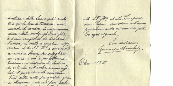 Lettere Francesco Macaluso